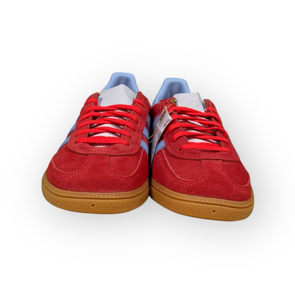 Adidas Handball Spezial W JR3607 Womens 10 Red Suede Light Blue Gum Sneakers - Picture 6 of 9